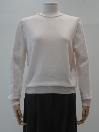 Round-neck wool100 pullover